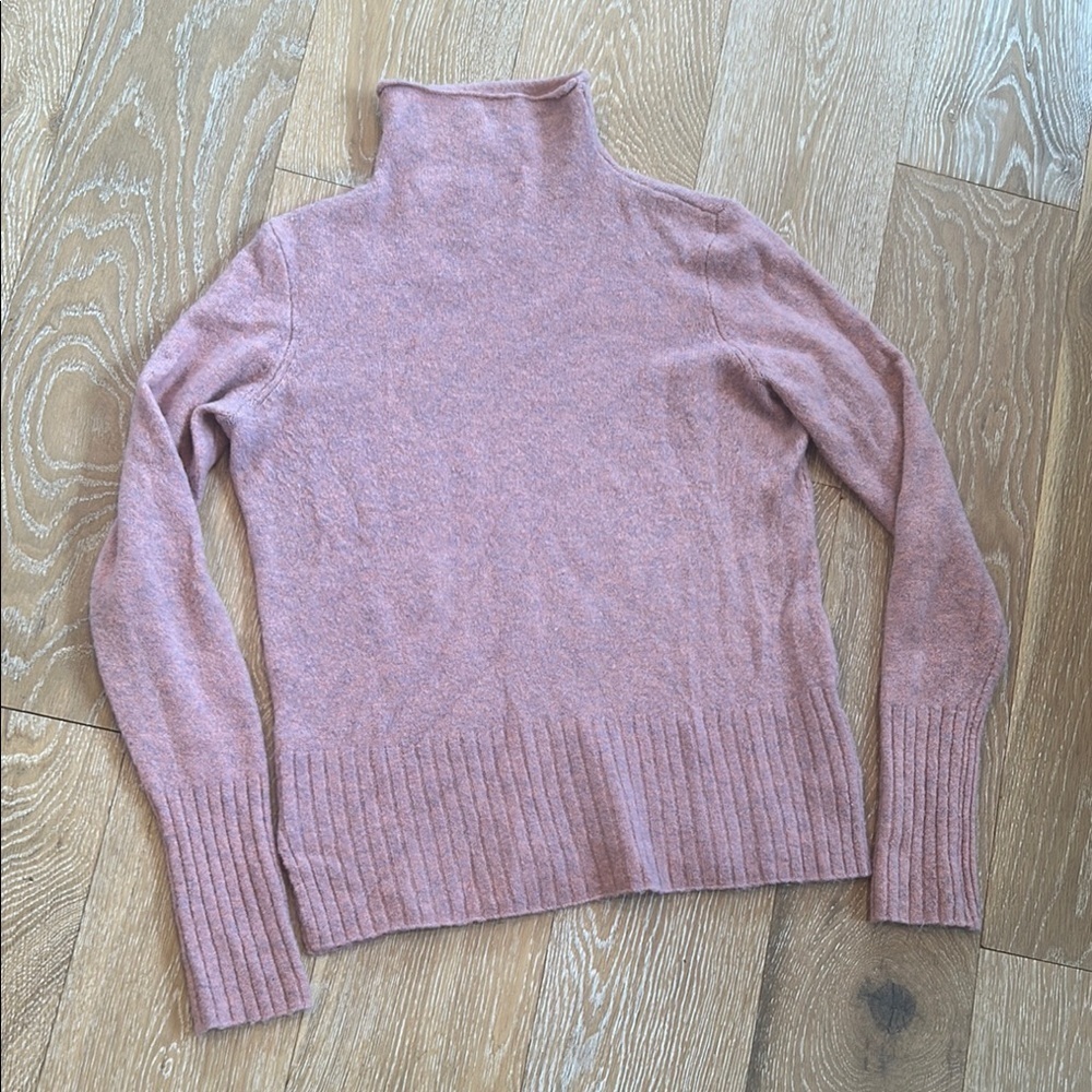 Madewell Inland Blush Pink Mock Neck Sweater - Picture 2 of 8